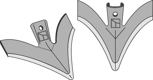 Quick change clipped wing sweeps (curved)