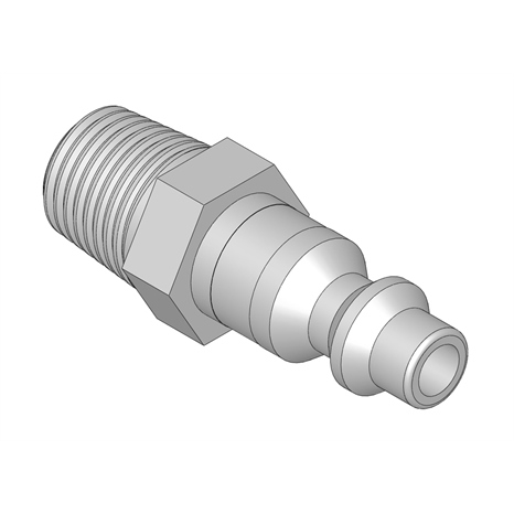 Plug - coupler 1/4 nptm