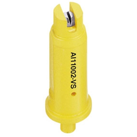 Ai teejet air induction flat spray nozzle - 110 degree 02 (yellow) stainless steel