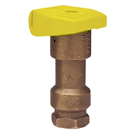 Quick coupling valve - 1 yellow lock top