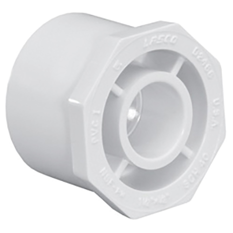 6 x 2 sch40 pvc reducer bushing (sp x soc)