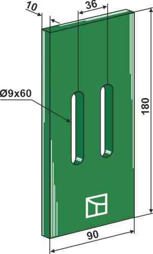 Greenflex plastik afskraber for pakkevalse 53-d100