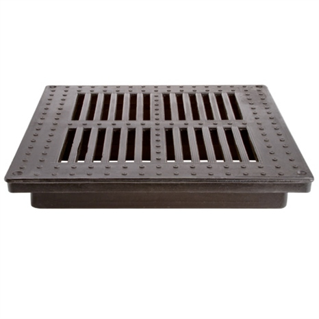 Square grate - 18" black