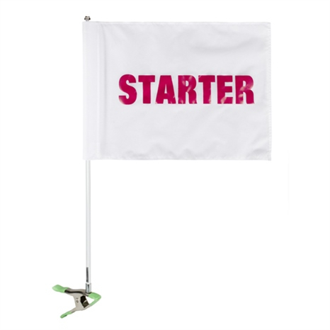 Flag - cart id starter - white/red