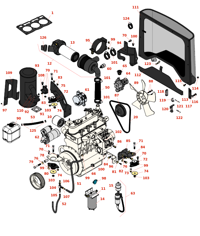 Toro Reelmaster 3575-D Engine