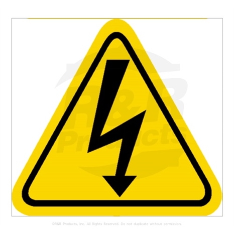 Decal - electrical warning