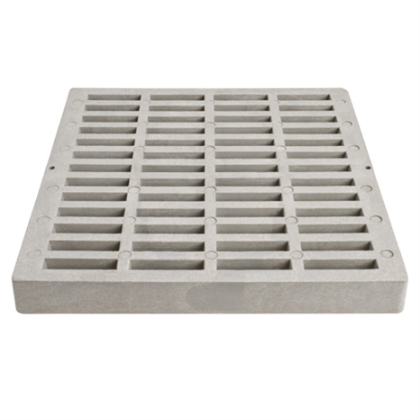 Square grate - 9" gray