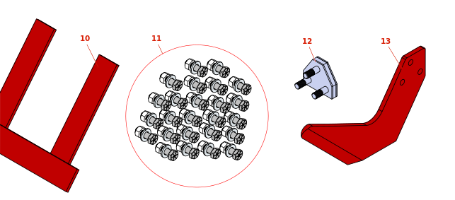 Kesmac Sod Harvester Blade Options and Hardware