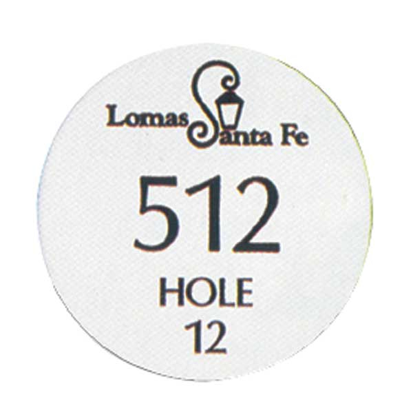 Custom tee marker - 8" 1 number