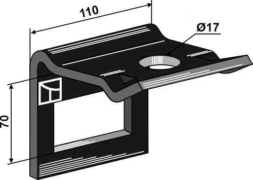 Clamp for tine 80&#1093 10