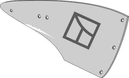 Rister - rechts passend voor Fiskars 950 02491