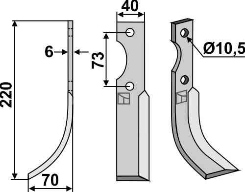 Blade, left model