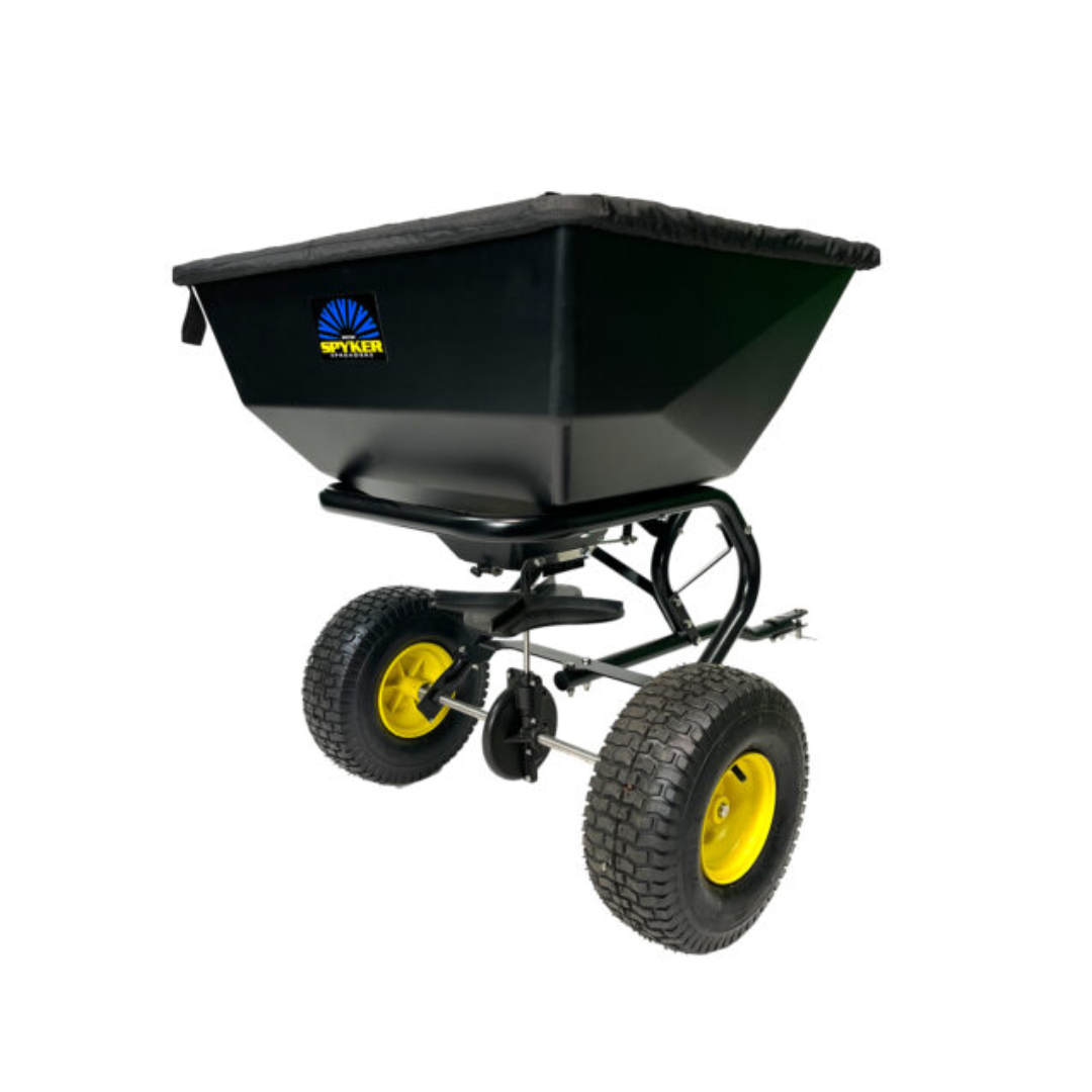 Spyker Pro Series SPY200T-1P: 200lb Tow-Behind Broadcast Spreader for Lawns & Large Areas