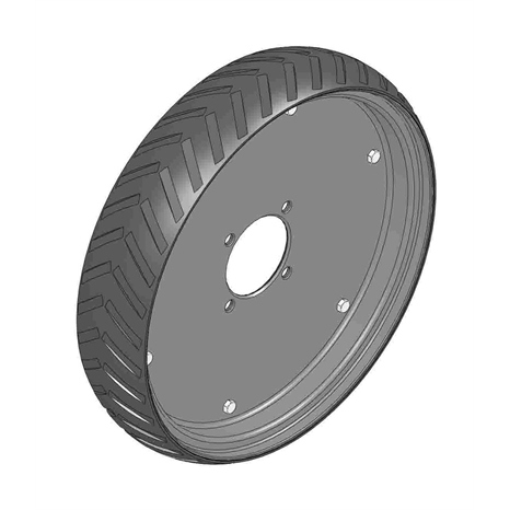 Wheel assy - 4x17 (2 ea) 17 o.d.