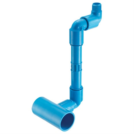 2x1 pvc swing joint w/12 nipple (tee x mpt)