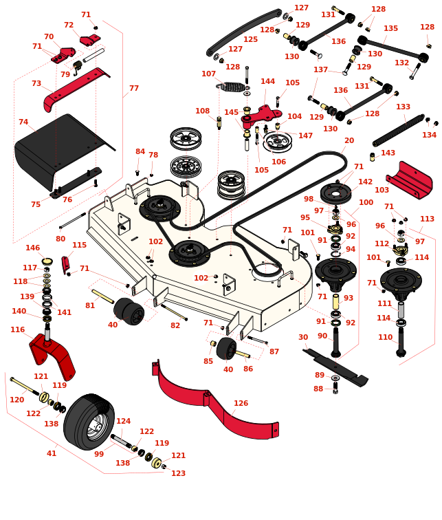 Toro Z Master Professional 6000 48in Side Discharge Deck