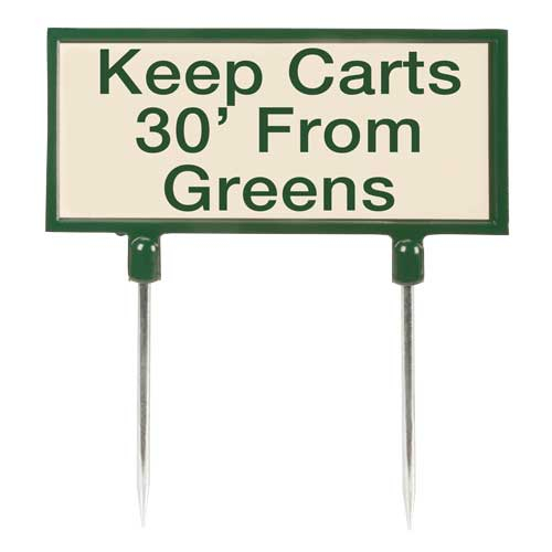 Sign - tan keep carts 30ft