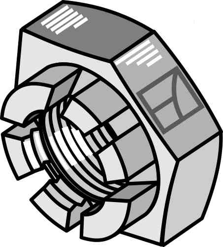 Kroonmoer- M27x1,5 passend voor Simba P12907