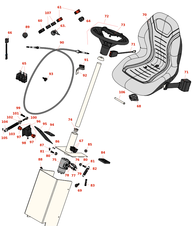 Toro Groundsmaster 4100-D Steering & Seat