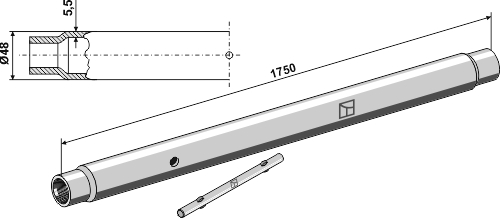 Tube M30x3,5