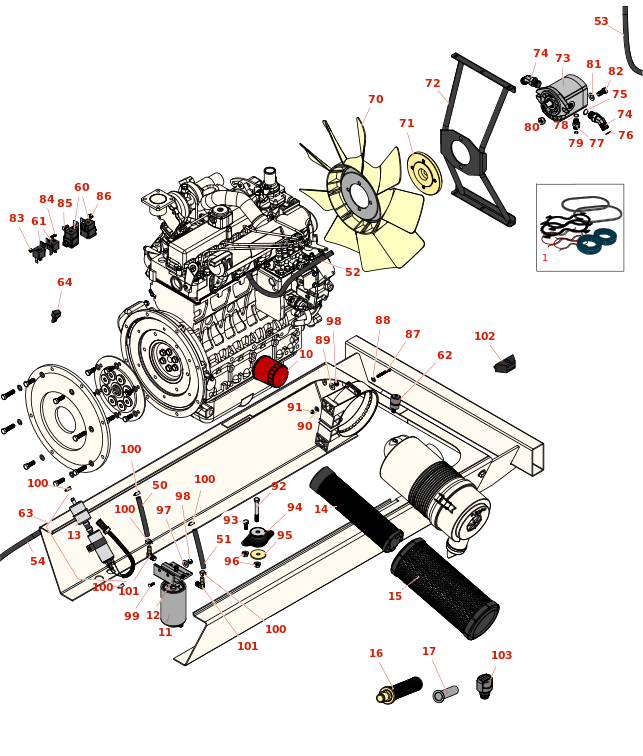 Toro Groundsmaster 4010-D Engine