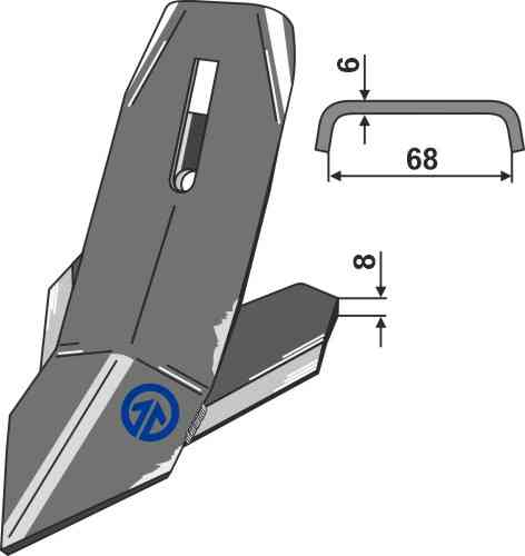 Snel-wissel-beitel - 180 mm