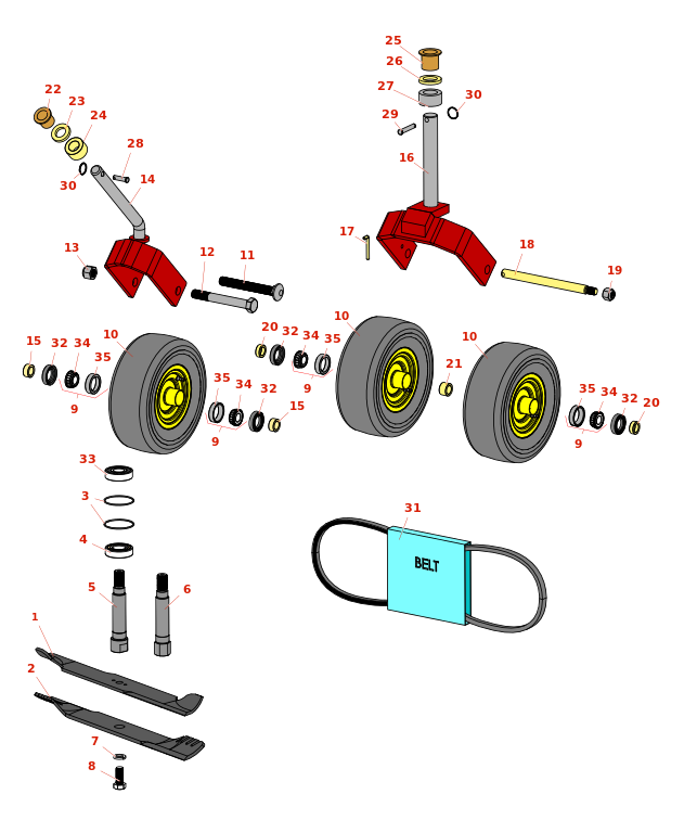 Lastec Articulator Rotary Parts