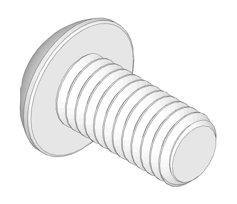 Screw - 3/8-16 rd hd slotted