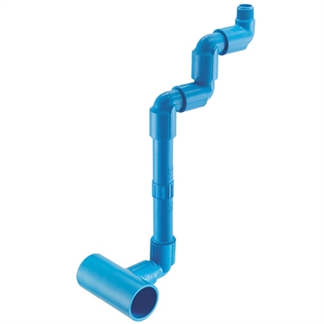 2x1 pvc swing joint w/8 nipple (tee x mpt) multi-e