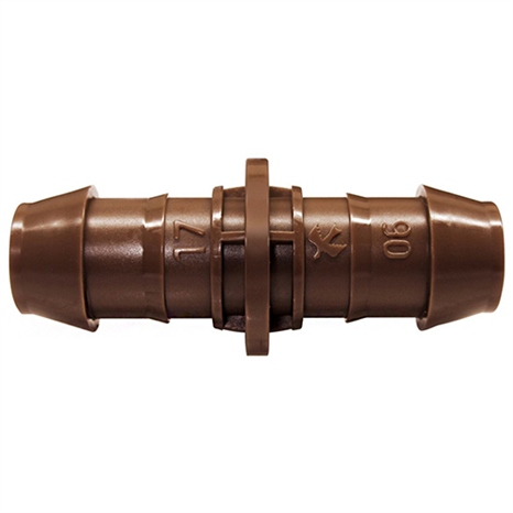 Rain bird xf drip coupling - 17mm barb x barb