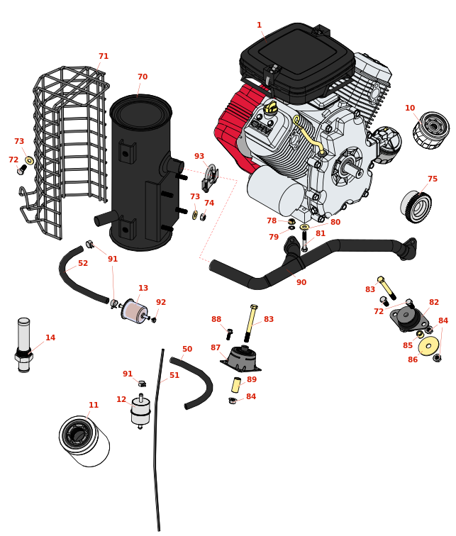 Toro Greensmaster TriFlex 3320 Engine & Exhaust