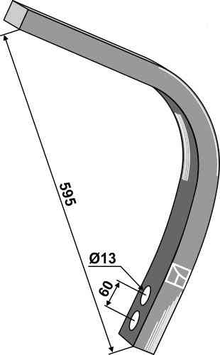 Ondergedeelte - 30 x 30 passend voor Kverneland RF04419 / RF13550