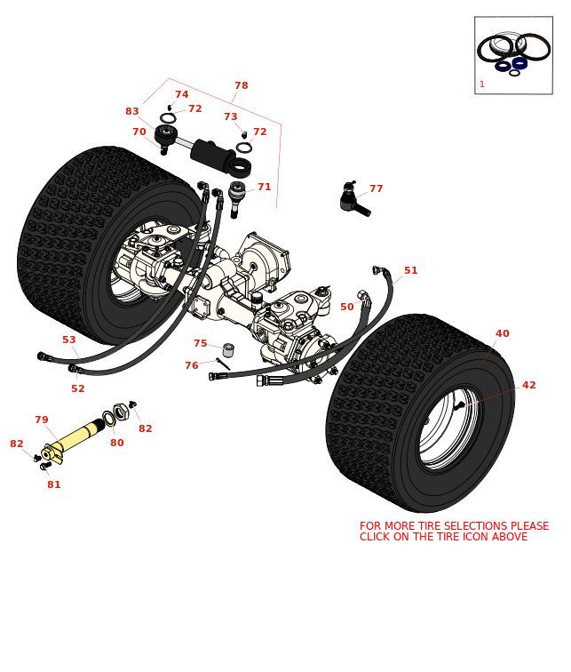 Toro Groundsmaster 4000-D Rear Wheels