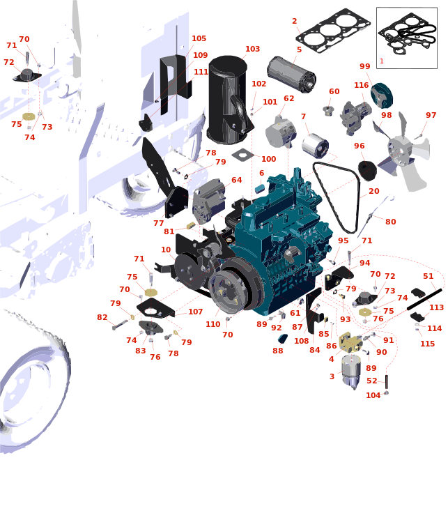 Toro Reelmaster 3100-D Engine