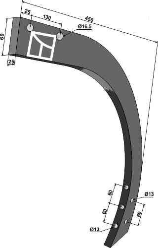 Tine 730mm