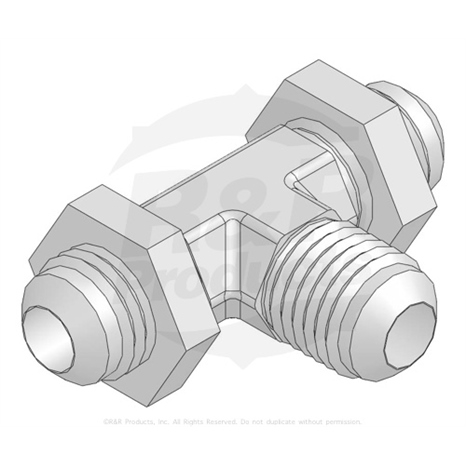 Fitting - bulkhead tee 3/8