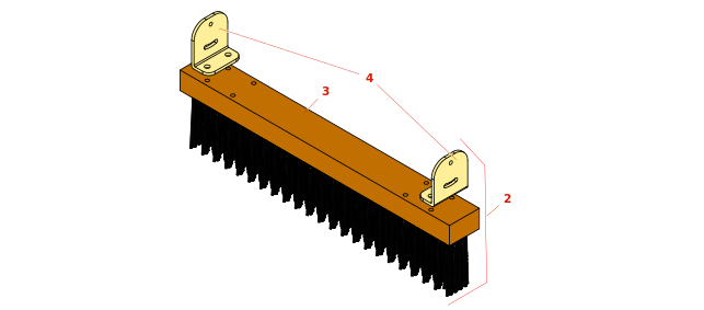 Toro Greensmaster Flex 2100 Out-Front Brush - Model 04266