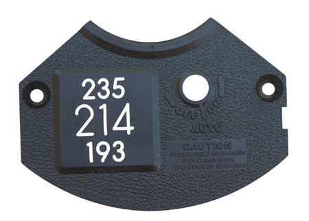 Sprinkler cap yardage marker - 3 numbers