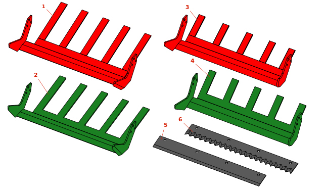 Bucyrus Magnum Sod Harvester Blades