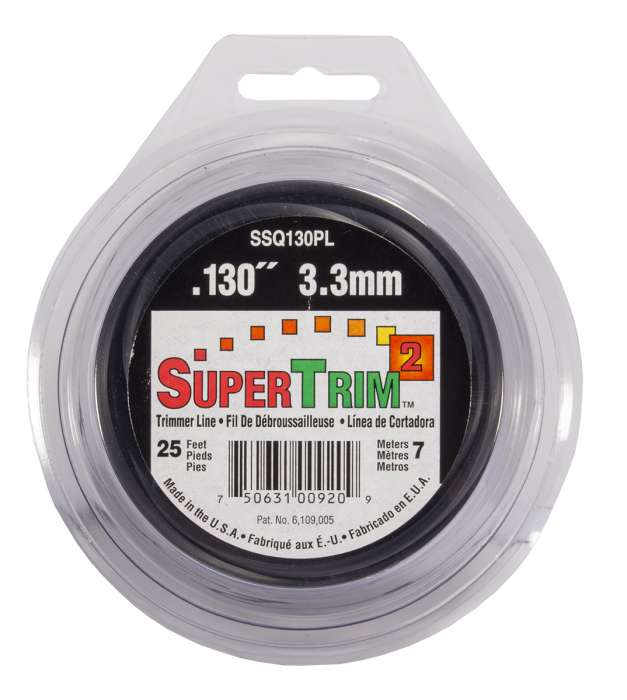 Trimmer line supertrim2™ shaped black 25' loop .130" / 3.3mm