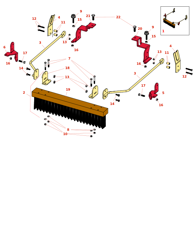 Toro Greensmaster 800 Out-Front Brush - Model 04119