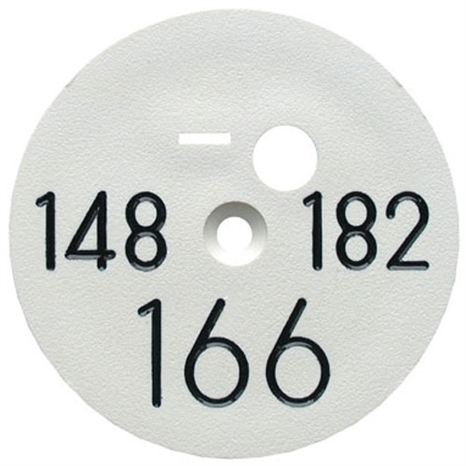 Sprinkler cap yardage marker - 3 numbers