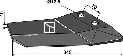 Replacement wing - right fitting for Amazone / BBG XL019