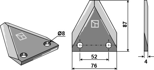 Futtermischwagenmesser