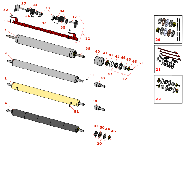 Toro Greensmaster 3000 Rear Rollers