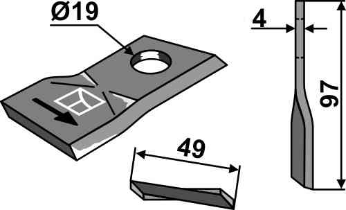 Rotary mower blade