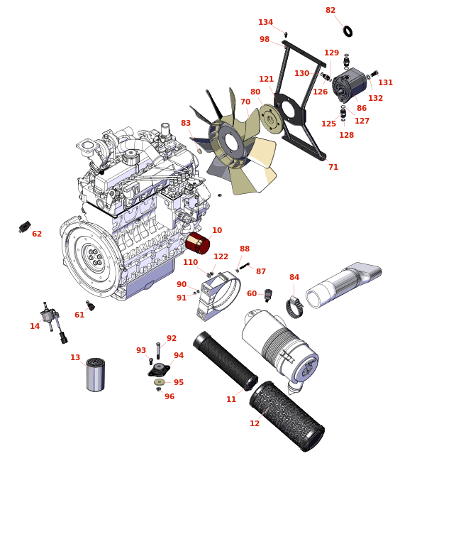 Toro Groundsmaster 4500-D Engine