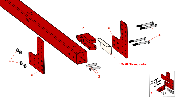 Toro Trans Pro 80 Hitch Leveling Kit Model 107-8188