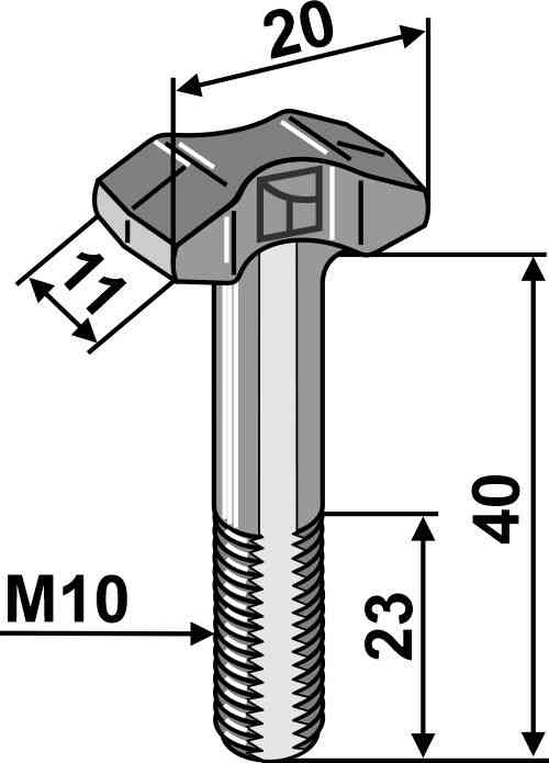 Lijstbout M 10 x 40