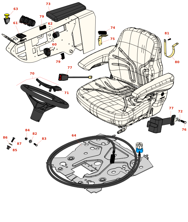 Toro Groundsmaster 4010-D Seat and Controls